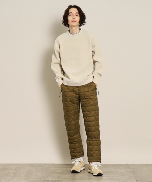 【洗える】畔編みニット