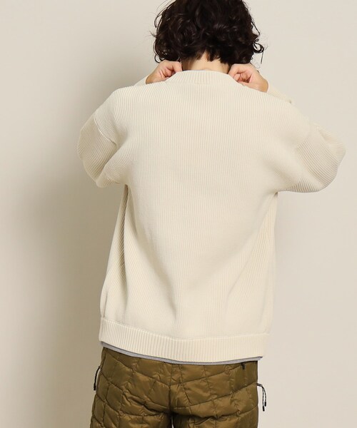 【洗える】畔編みニット