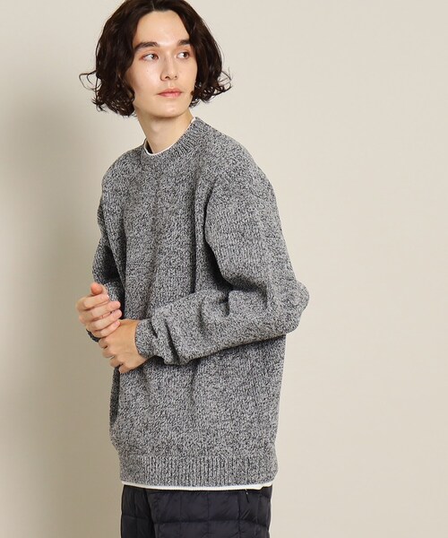 【洗える】畔編みニット