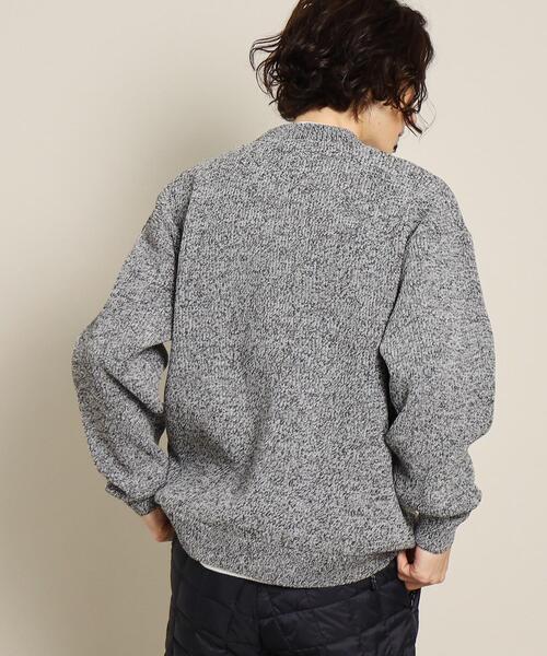 【洗える】畔編みニット