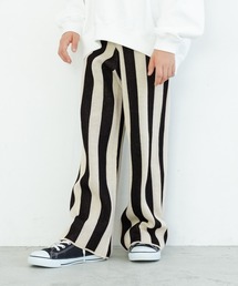 coca（coca） | キッズ　ストライプニットパンツ(その他パンツ)