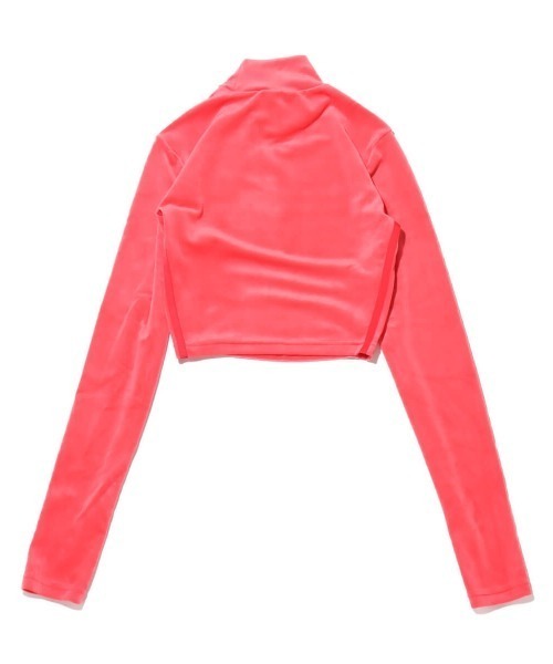 adidas(アディダス)の「adidas VELVET CROP TOP / アディダス ベルベット クロップ トップ【SP】(その他トップス・レディース・ピンク・S/XS/M)」の2枚目の写真