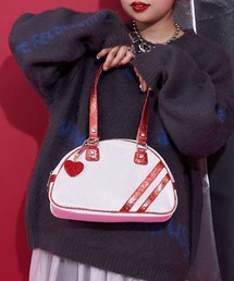 CIAOPANIC | 【＠yuna_maruu企画】【Me＋Me/ミープラスミー】チャーム付きラメコーデュロイボストンバッグ(ボストンバッグ)