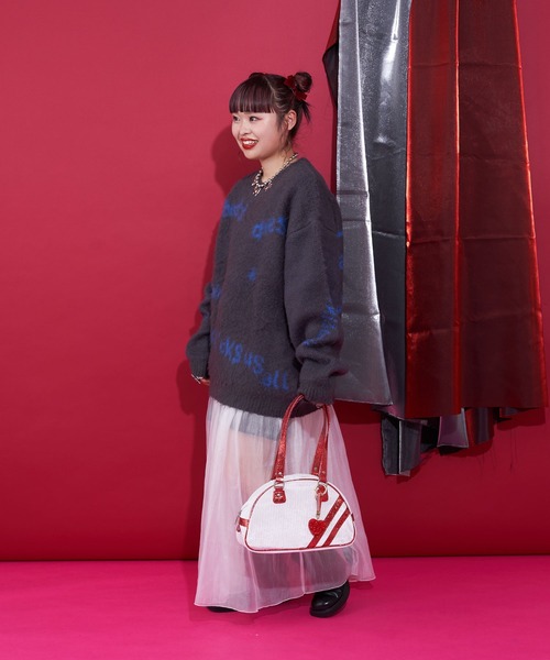 CIAOPANIC（チャオパニック）の「【＠yuna_maruu企画】【Me＋Me/ミープラスミー】チャーム付きラメコーデュロイボストンバッグ（ボストンバッグ・レディース・レッド/ピンク/スカイブルー・FREE）」の22枚目の写真