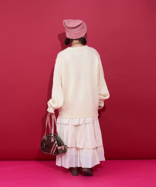 CIAOPANIC（チャオパニック）の「【＠yuna_maruu企画】【Me＋Me/ミープラスミー】チャーム付きラメコーデュロイボストンバッグ（ボストンバッグ・レディース・レッド/ピンク/スカイブルー・FREE）」の15枚目の写真