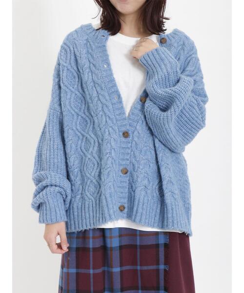 Samansa Mos2（サマンサ モスモス）の「柄アソートロングTシャツ（Tシャツ/カットソー・レディース・ネイビー/オフホワイト/ブラック・F）」の11枚目の写真