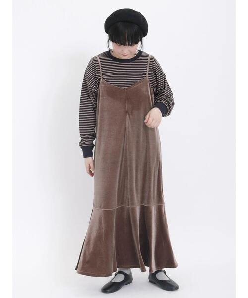 Samansa Mos2（サマンサ モスモス）の「柄アソートロングTシャツ（Tシャツ/カットソー・レディース・ネイビー/オフホワイト/ブラック・F）」の21枚目の写真