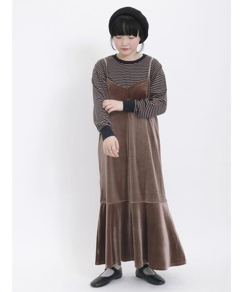 Samansa Mos2（サマンサ モスモス）の「柄アソートロングTシャツ（Tシャツ/カットソー・レディース・ネイビー/オフホワイト/ブラック・F）」の22枚目の写真