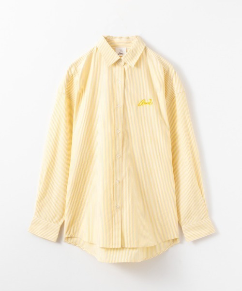 Mac-House(マックハウス)の「Arnie Arnold Palmer アーニーアーノルドパーマー ストライプルーズシャツ(シャツ/ブラウス・レディース・イエロー/ベージュ/ブルー系その他/グリーン・フリー)」の19枚目の写真