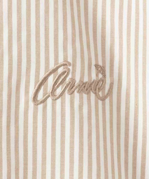 Mac-House(マックハウス)の「Arnie Arnold Palmer アーニーアーノルドパーマー ストライプルーズシャツ(シャツ/ブラウス・レディース・イエロー/ベージュ/ブルー系その他/グリーン・フリー)」の10枚目の写真