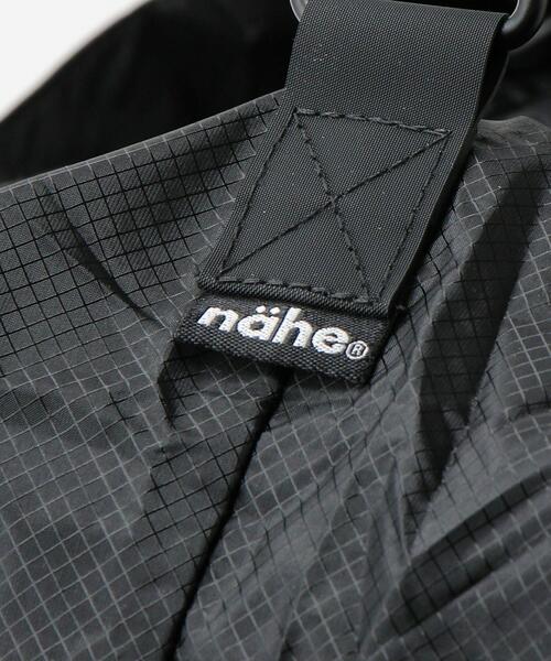HIGHTIDE(ハイタイド)の「<nahe>パッカブル バッグ(エコバッグ/サブバッグ・メンズ・ブラック/ターコイズブルー・FREE)」の4枚目の写真