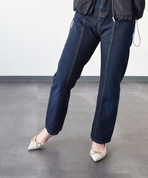 PARADIS COULEUR（パラディクルール）の「【PARADIS COULEUR】ポインテッドトウメタルビットパンプス(341017)（パンプス・レディース・ライトグレー/ブラック/ブラック系その他・22.5/23/23.5/24/24.5）」の21枚目の写真