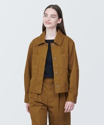 婦人　木の実から作ったカポック混シャツジャケット