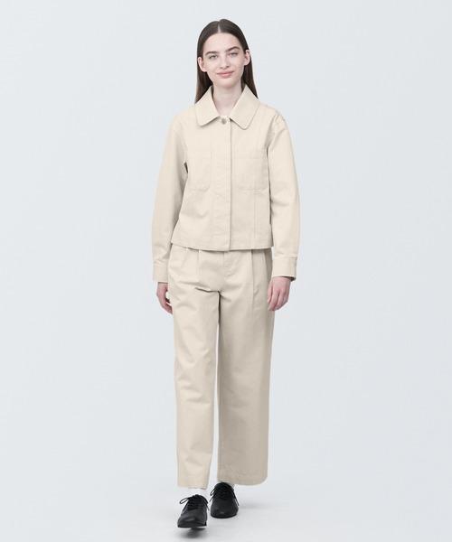 無印良品(ムジルシリョウヒン)の「婦人 木の実から作ったカポック混シャツジャケット(その他アウター・レディース・イエロー系2/キナリ・XL/M/S/L/XS)」の9枚目の写真