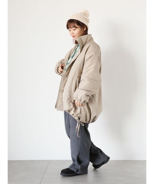 ehka sopo（エヘカソポ）の「中綿スタンドカラージャケット（ノー