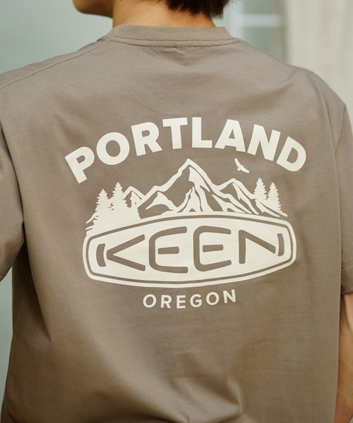 【ムラサキスポーツ限定】KEEN/キーン Tシャツ 半袖 バックプリント ボックスシルエット 1029891/1029892/1029893/1029894（Tシャツ/カットソー）｜KEEN（キーン）