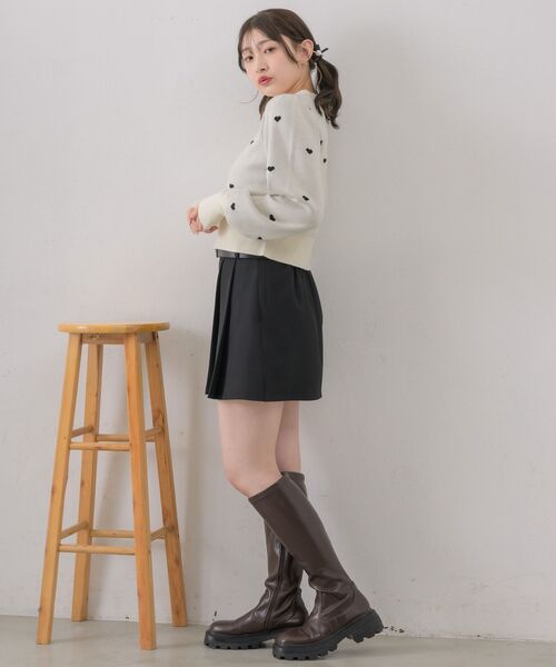 ems excite（エムズエキサイト）の「ハートジャガードNTPO（ニット/セーター・レディース・ピンク/ナチュラル/ブルー・FREE）」の18枚目の写真