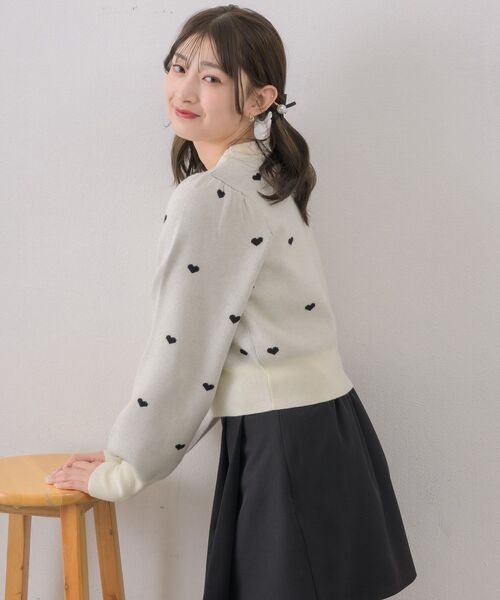 ems excite（エムズエキサイト）の「ハートジャガードNTPO（ニット/セーター・レディース・ピンク/ナチュラル/ブルー・FREE）」の22枚目の写真