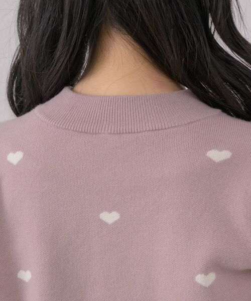 ems excite（エムズエキサイト）の「ハートジャガードNTPO（ニット/セーター・レディース・ピンク/ナチュラル/ブルー・FREE）」の15枚目の写真