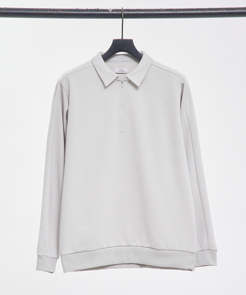 【セール】ロングスリーブ ZIPポロシャツ（ポロシャツ）｜5351 POUR LES HOMMES（ゴーサンゴーイチプールオム）