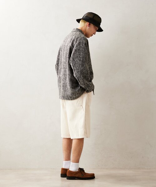 JOURNAL STANDARD relume（ジャーナルスタンダード　レリューム）の「【NATION WIDE / ネーションワイド】ダブルニーショーツ（その他パンツ・メンズ・ブラック/アイボリー・MEDIUM/LARGE）」の10枚目の写真