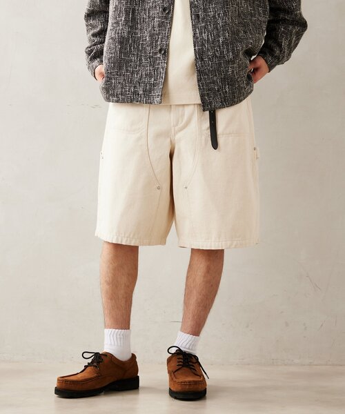 JOURNAL STANDARD relume（ジャーナルスタンダード　レリューム）の「【NATION WIDE / ネーションワイド】ダブルニーショーツ（その他パンツ・メンズ・ブラック/アイボリー・MEDIUM/LARGE）」の12枚目の写真