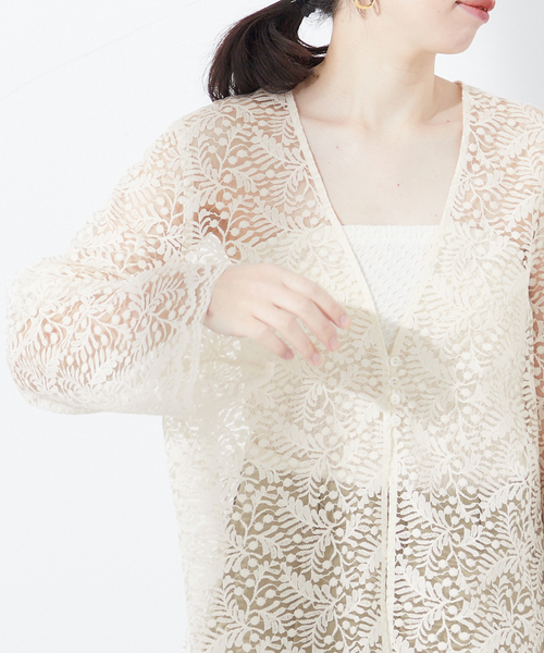 ジャーナルスタンダードレサージュ journal standard L’essage 24SS リーフレースブラウス ブラウス 24051370202 journal standard L'essage（ジャーナルスタンダードレサージュ