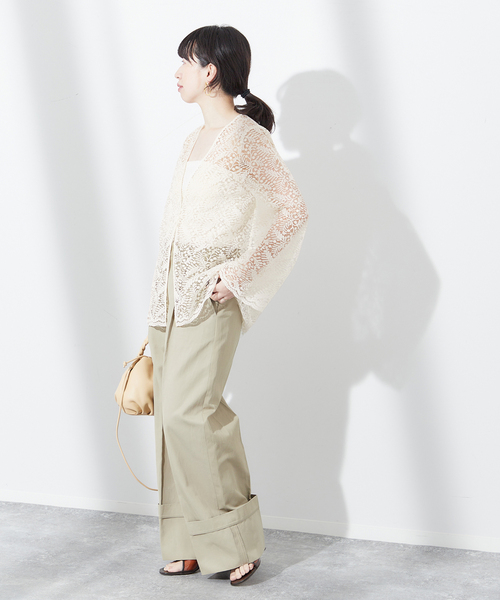 ジャーナルスタンダードレサージュ journal standard L’essage 24SS リーフレースブラウス ブラウス 24051370202 journal standard L'essage（ジャーナルスタンダードレサージュ