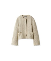 styling/ | ノーカラーツイードジャケット(ノーカラージャケット)