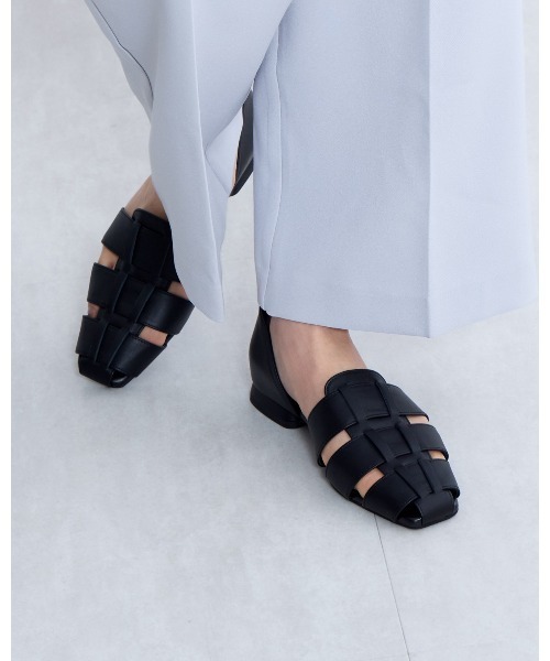 極美品❤️HIMIKO/ヒミコ カットワークセパレートパンプス 撥水加工( 23) ヒミコ 卑弥呼 カットワークセパレートパンプス/621122