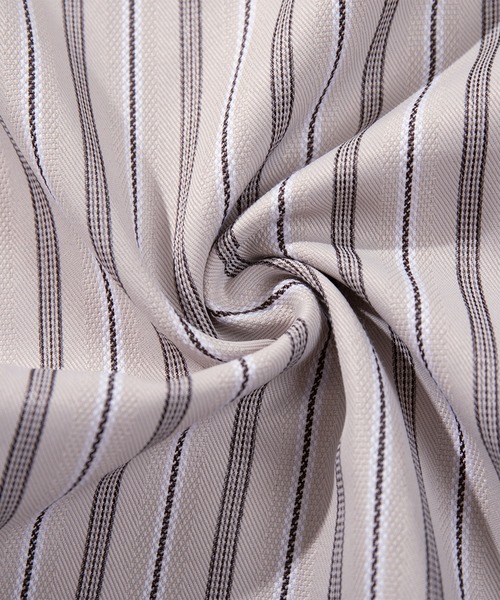 HOOK（フック）の「HOOK -original-　古着風ストライプ総柄ビッグシャツ（シャツ/ブラウス・メンズ・ライトグリーン/ベージュ/ブラック/ホワイト/ネイビー/ブルー/ダークベージュ/グリーン/ピンク・M/XL/L）」の13枚目の写真