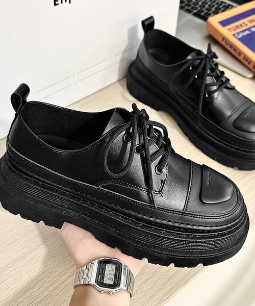 aimoha(アイモハ)の「aimoha men CHUNKY SOLE チャンキーソールレースアップローファー(ローファー・メンズ・ブラック/ホワイト/イエロー・24.5cm/25.0cm/25.5cm/26.0cm/26.5cm/27.0cm)」の12枚目の写真