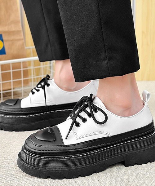 aimoha(アイモハ)の「aimoha men CHUNKY SOLE チャンキーソールレースアップローファー(ローファー・メンズ・ブラック/ホワイト/イエロー・24.5cm/25.0cm/25.5cm/26.0cm/26.5cm/27.0cm)」の20枚目の写真