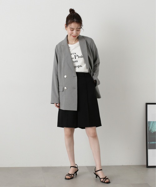 N.（N. Natural Beauty Basic）（エヌエヌナチュラルビューティーベーシック）の「◆ピンタックハーフパンツ（その他パンツ・レディース・ベージュ/ブラック・MEDIUM）」の6枚目の写真