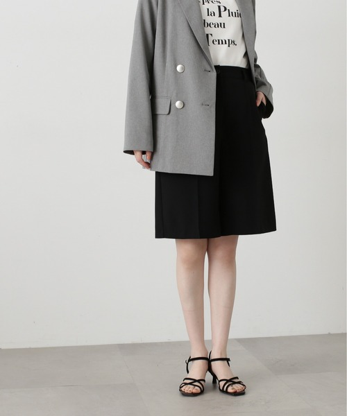 N.（N. Natural Beauty Basic）（エヌエヌナチュラルビューティーベーシック）の「◆ピンタックハーフパンツ（その他パンツ・レディース・ベージュ/ブラック・MEDIUM）」の7枚目の写真