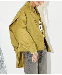 Settimissimo | バックシャーリングヘム シャツジャケット(ブルゾン)