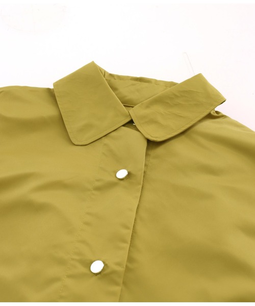 Settimissimo（セッティミッシモ）の「バックシャーリングヘム シャツジャケット（ブルゾン・レディース・ブラック/ベージュ・FREE）」の21枚目の写真