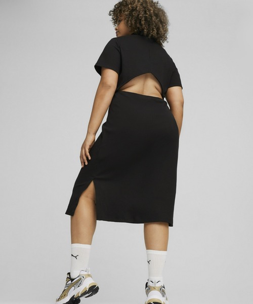 PUMA（プーマ）の「PUMA プーマ ウィメンズ CLASSICS リブ ドレス（ワンピース・レディース・ブラック/ホワイト系その他・LARGE/MEDIUM/X-LARGE/SMALL）」の7枚目の写真