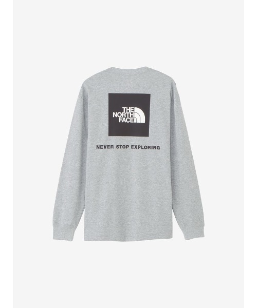 THE NORTH FACE(ザノースフェイス)の「ザ・ノースフェイス / ロングスリーブバックスクエアロゴティー NT32442(メンズ)(Tシャツ/カットソー・メンズ・ホワイト/ブラック/グレー系その他/ネイビー系・MEDIUM/LARGE/X-LARGE)」の3枚目の写真