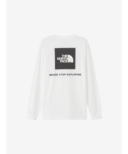THE NORTH FACE(ザノースフェイス)の「ザ・ノースフェイス / ロングスリーブバックスクエアロゴティー NT32442(メンズ)(Tシャツ/カットソー・メンズ・ホワイト/ブラック/グレー系その他/ネイビー系・MEDIUM/LARGE/X-LARGE)」の2枚目の写真