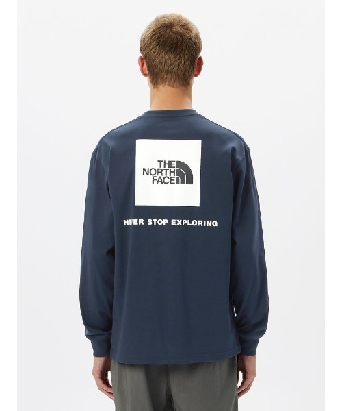 THE NORTH FACE(ザノースフェイス)の「ザ・ノースフェイス / ロングスリーブバックスクエアロゴティー NT32442(メンズ)(Tシャツ/カットソー・メンズ・ホワイト/ブラック/グレー系その他/ネイビー系・MEDIUM/LARGE/X-LARGE)」の8枚目の写真