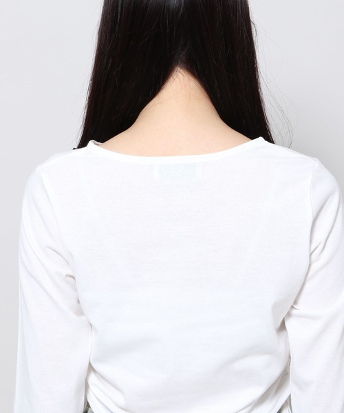 3.3 Field Trip (3.3フィールドトリップ)の「3.3 Field Trip/リボンドロスト長袖Tシャツ 2103078(Tシャツ/カットソー・レディース・ホワイト/ブラック/ブルー・FREE)」の7枚目の写真