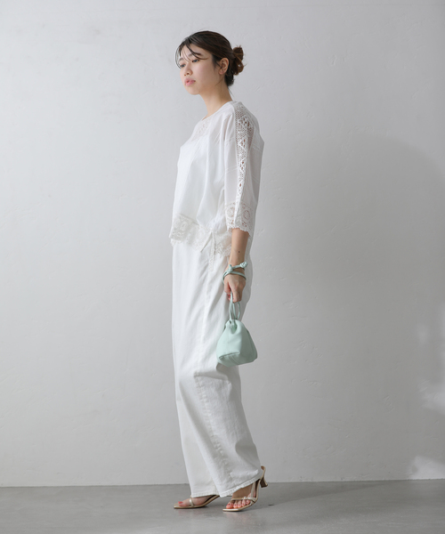 美品✨ ヌキテパ Cambric Lace Kurta ライラック 2024年 Cambric Lace Kurta | Pasand by ne Quittez pas | パサンドバイ