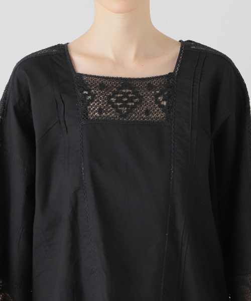 La TOTALITE（ラトータリテ）の「【ne Quittez pas/ヌキテパ 】CAMBRIC*LACE TOP（シャツ/ブラウス・レディース・ホワイト/ブラック・FREE）」の10枚目の写真