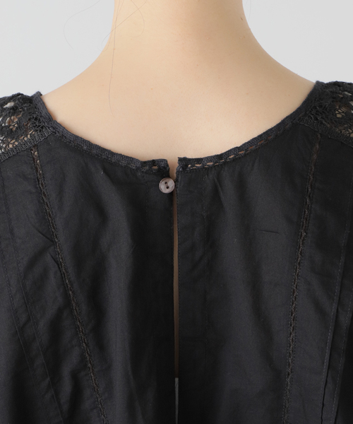 La TOTALITE（ラトータリテ）の「【ne Quittez pas/ヌキテパ 】CAMBRIC*LACE TOP（シャツ/ブラウス・レディース・ホワイト/ブラック・FREE）」の12枚目の写真