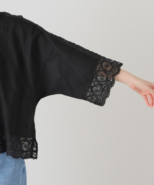 La TOTALITE（ラトータリテ）の「【ne Quittez pas/ヌキテパ 】CAMBRIC*LACE TOP（シャツ/ブラウス・レディース・ホワイト/ブラック・FREE）」の13枚目の写真