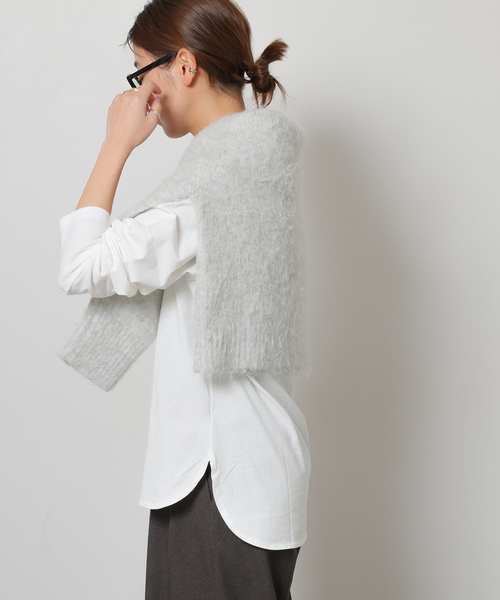 JOURNAL STANDARD relume(ジャーナルスタンダード レリューム)の「《追加2》USAコットンロングラウンドプルオーバー(Tシャツ/カットソー・レディース・ホワイト・FREE)」の8枚目の写真