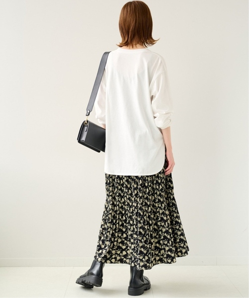 JOURNAL STANDARD relume(ジャーナルスタンダード レリューム)の「《追加2》USAコットンロングラウンドプルオーバー(Tシャツ/カットソー・レディース・ホワイト・FREE)」の12枚目の写真