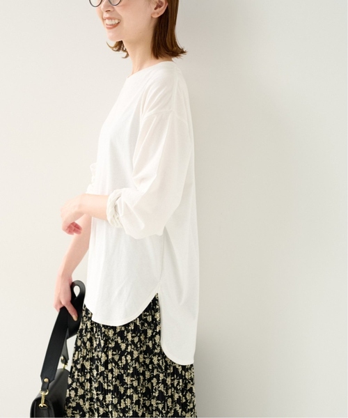 JOURNAL STANDARD relume(ジャーナルスタンダード レリューム)の「《追加2》USAコットンロングラウンドプルオーバー(Tシャツ/カットソー・レディース・ホワイト・FREE)」の15枚目の写真