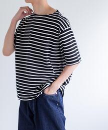 FORK&SPOON | FORK&SPOON　ボートネックボーダーショートスリーブ(Tシャツ/カットソー)